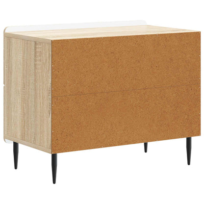 vidaXL Bedside Cabinet Sonoma Oak 62 x 34.5 x 49.5 cm Engineered Wood