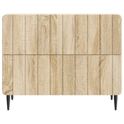vidaXL Bedside Cabinet Sonoma Oak 62 x 34.5 x 49.5 cm Engineered Wood