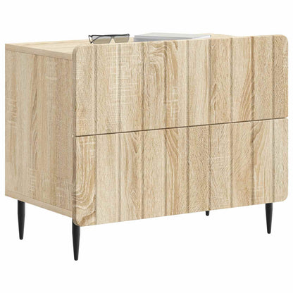 vidaXL Bedside Cabinet Sonoma Oak 62 x 34.5 x 49.5 cm Engineered Wood