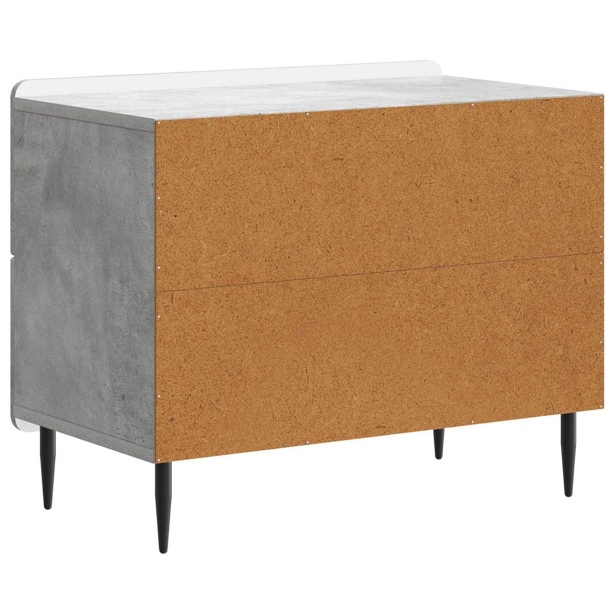 vidaXL Bedside Cabinet Concrete Grey 62 x 34.5 x 49.5 cm