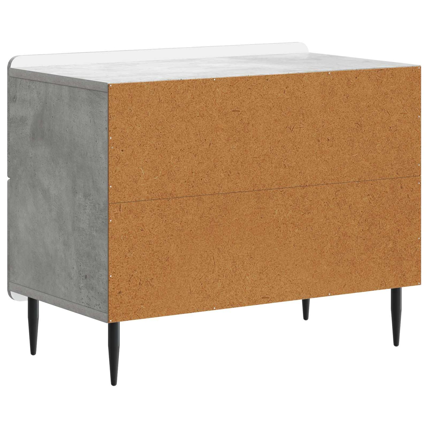 vidaXL Bedside Cabinet with Drawer Concrete Grey 62 x 34.5 x 49.5 cm