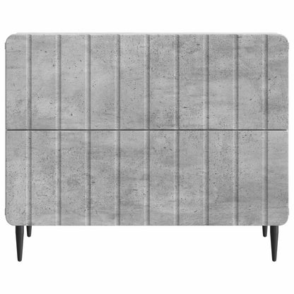 vidaXL Bedside Cabinet with Drawer Concrete Grey 62 x 34.5 x 49.5 cm
