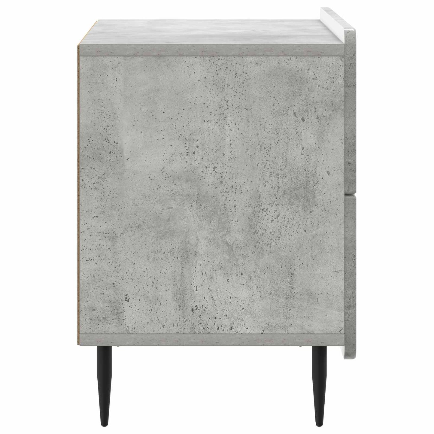 vidaXL Bedside Cabinet with Drawer Concrete Grey 62 x 34.5 x 49.5 cm
