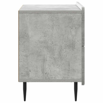 vidaXL Bedside Cabinet with Drawer Concrete Grey 62 x 34.5 x 49.5 cm