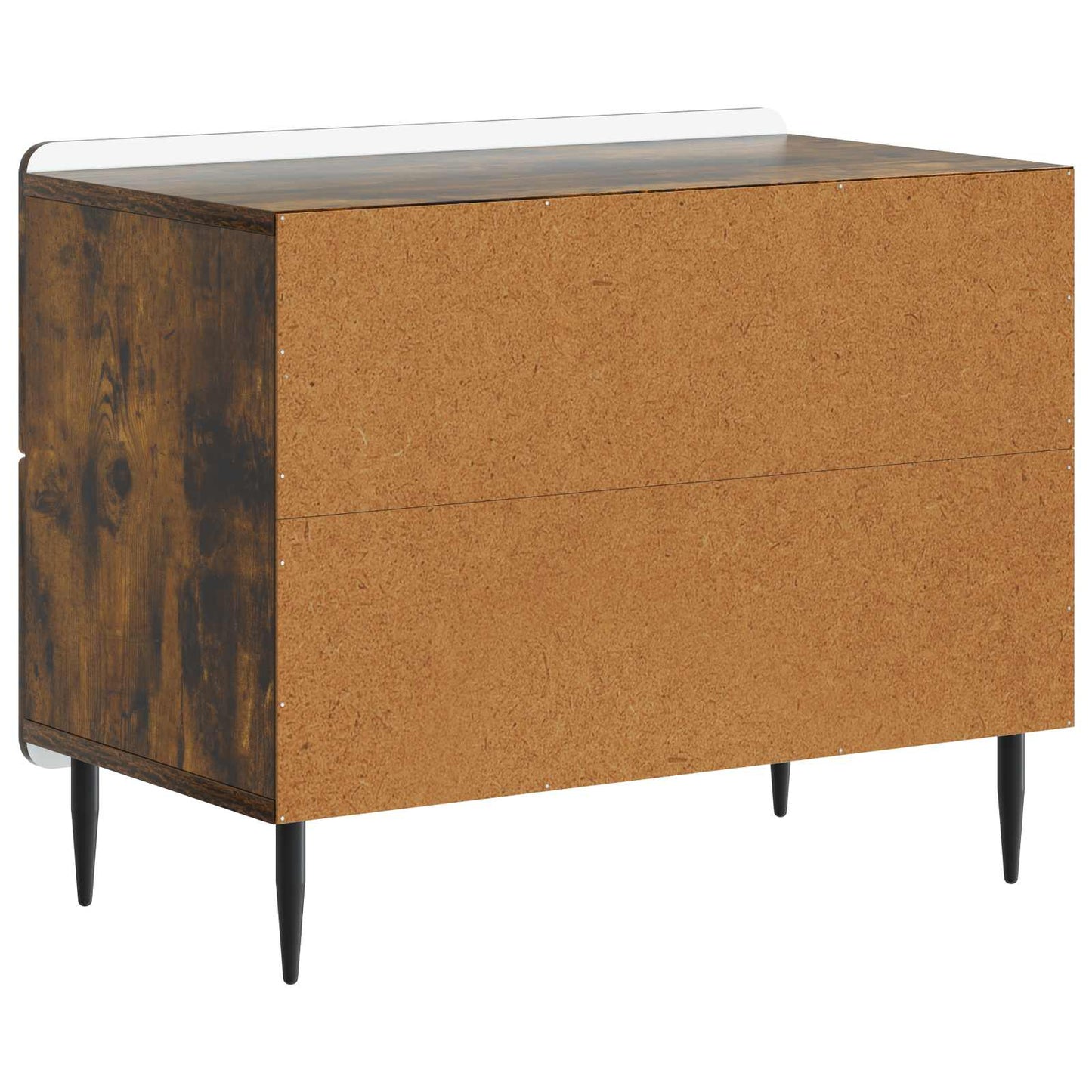 vidaXL Bedside Cabinet Smoked Oak 62 x 34.5 x 49.5 cm Engineered Wood