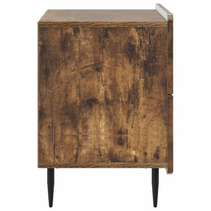 vidaXL Bedside Cabinet Smoked Oak 62 x 34.5 x 49.5 cm Engineered Wood