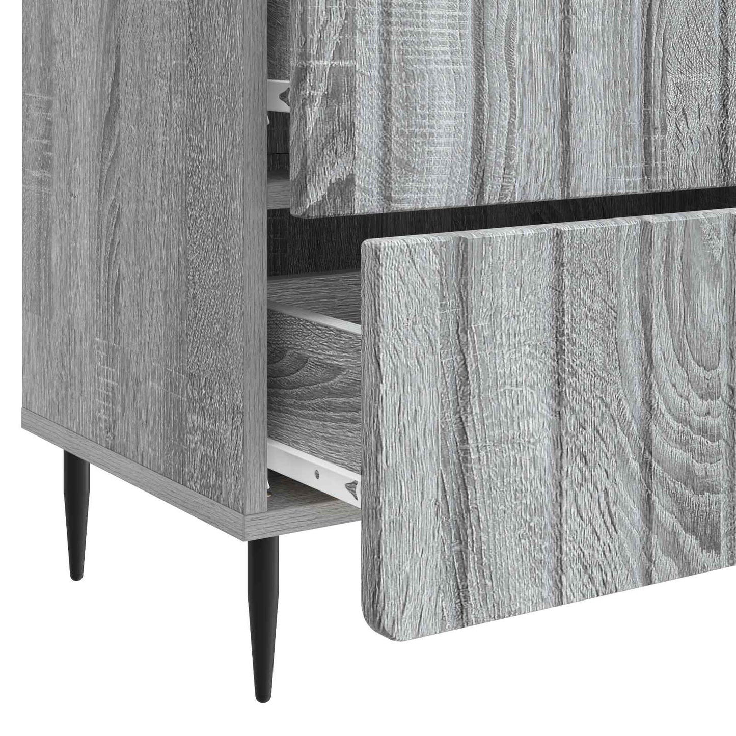 vidaXL Bedside Cabinet Grey Sonoma 62 x 34.5 x 49.5 cm Engineered Wood