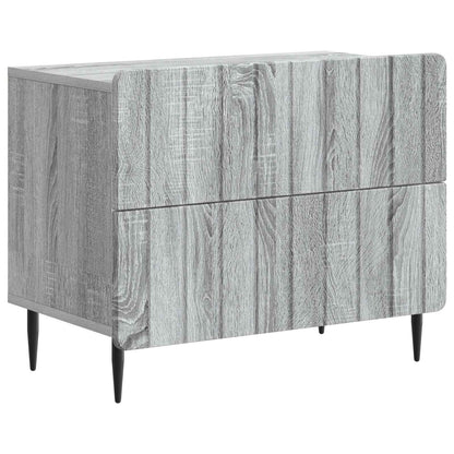 vidaXL Bedside Cabinet Grey Sonoma 62 x 34.5 x 49.5 cm Engineered Wood