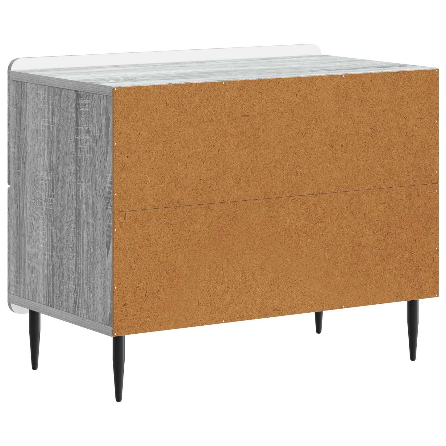 vidaXL Bedside Cabinet Grey Sonoma 62 x 34.5 x 49.5 cm Engineered Wood