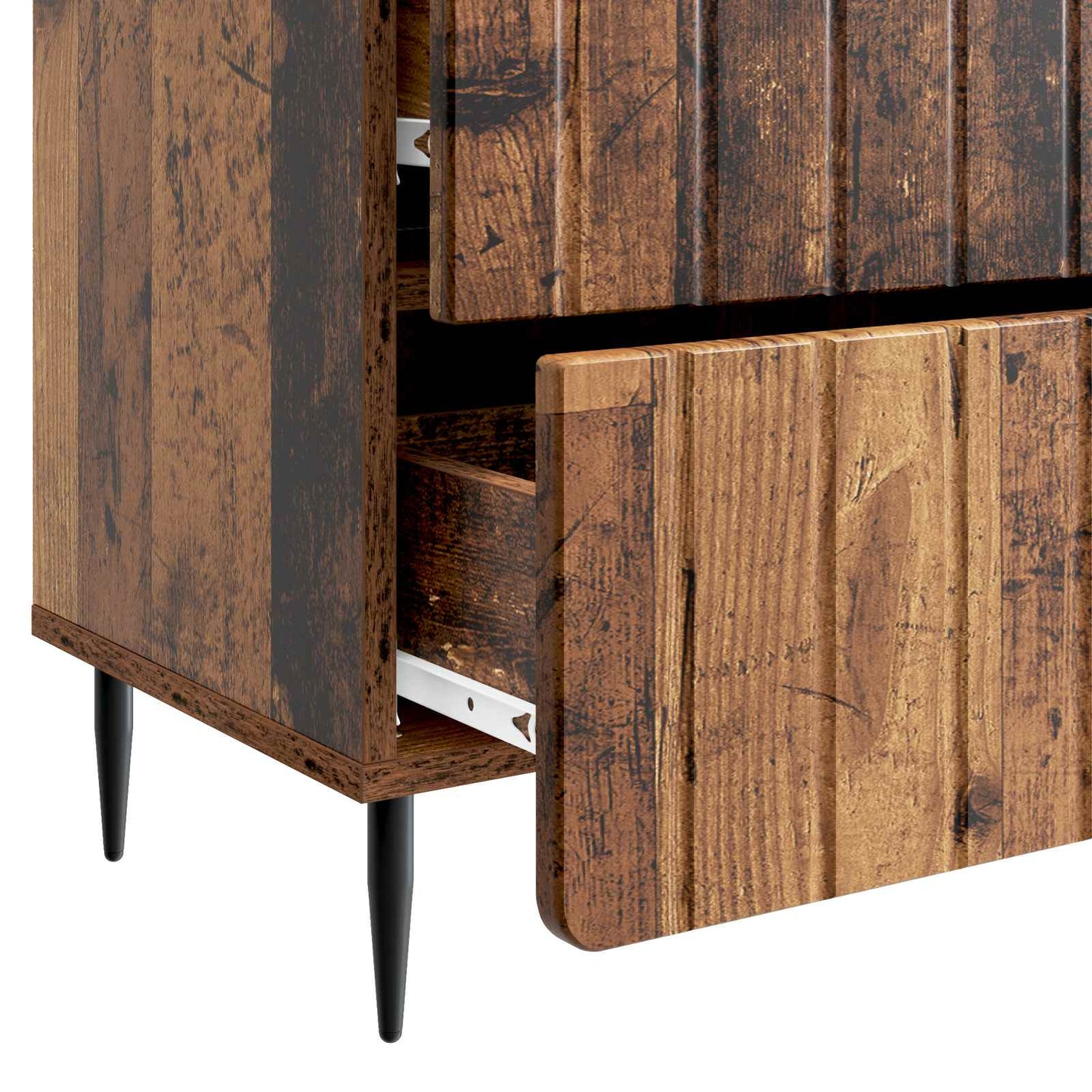vidaXL Bedside Cabinet Old Wood 62 x 34.5 x 49.5 cm Engineered Wood