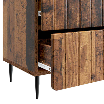 vidaXL Bedside Cabinet Old Wood 62 x 34.5 x 49.5 cm Engineered Wood