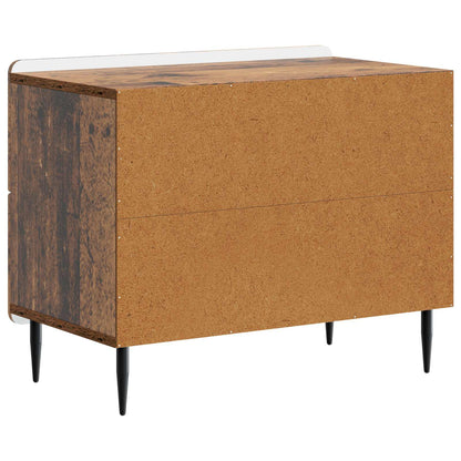 vidaXL Bedside Cabinet Old Wood 62 x 34.5 x 49.5 cm Engineered Wood