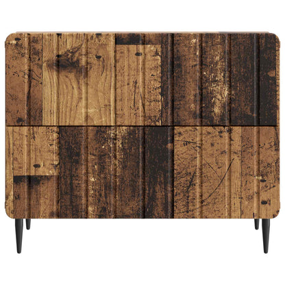 vidaXL Bedside Cabinet Old Wood 62 x 34.5 x 49.5 cm Engineered Wood