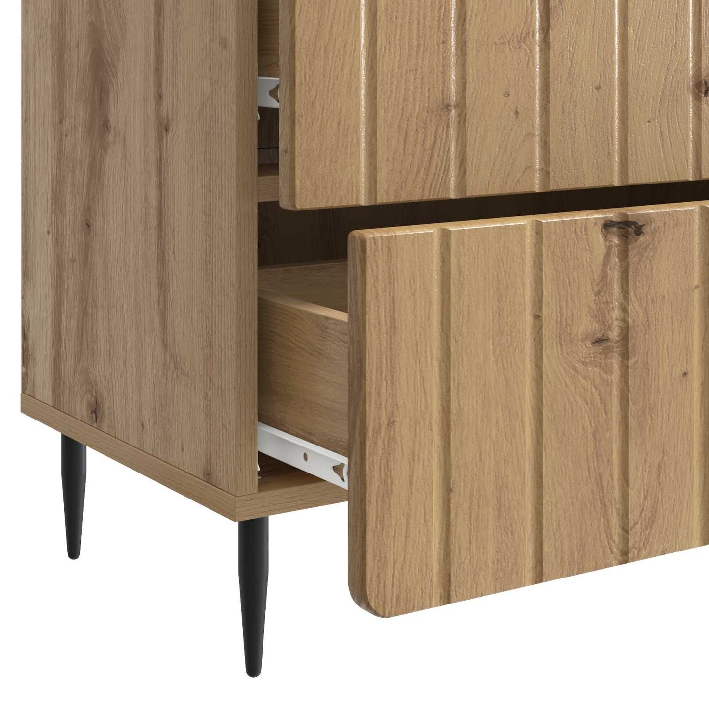 vidaXL Bedside Cabinet Artisan Oak 62 x 34.5 x 49.5 cm Engineered Wood