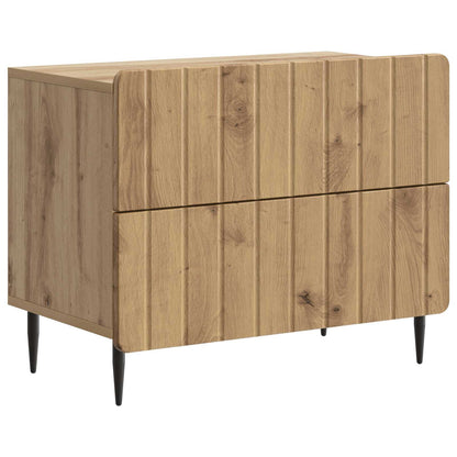 vidaXL Bedside Cabinet Artisan Oak 62 x 34.5 x 49.5 cm Engineered Wood