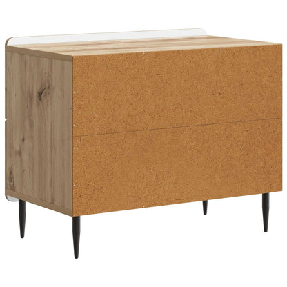 vidaXL Bedside Cabinet Artisan Oak 62 x 34.5 x 49.5 cm Engineered Wood