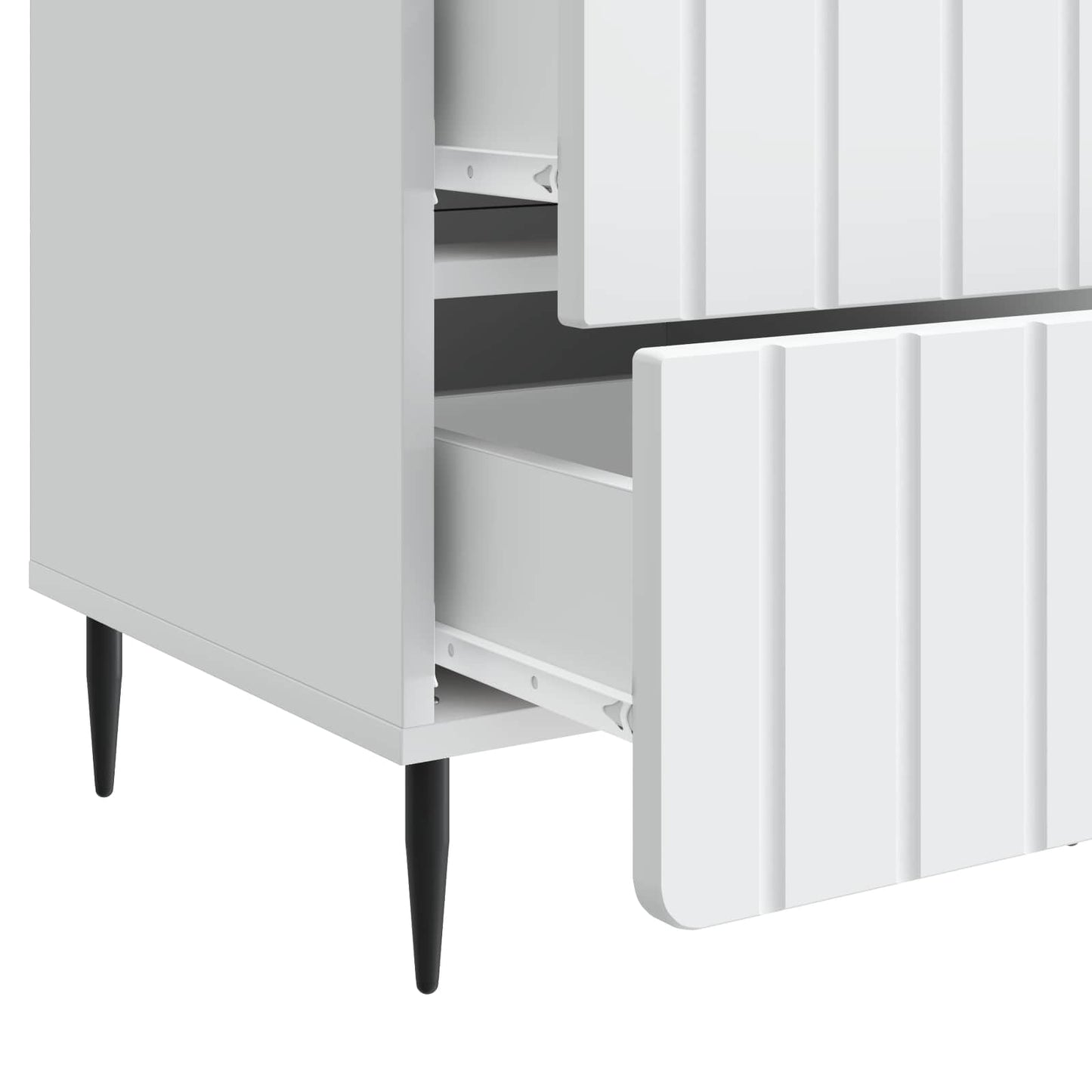 vidaXL Bedside Cabinet White 43x 41 x 68 cm Engineered Wood