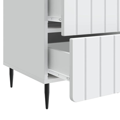 vidaXL Bedside Cabinet White 43x 41 x 68 cm Engineered Wood