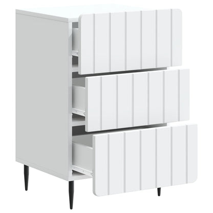 vidaXL Bedside Cabinet White 43x 41 x 68 cm Engineered Wood