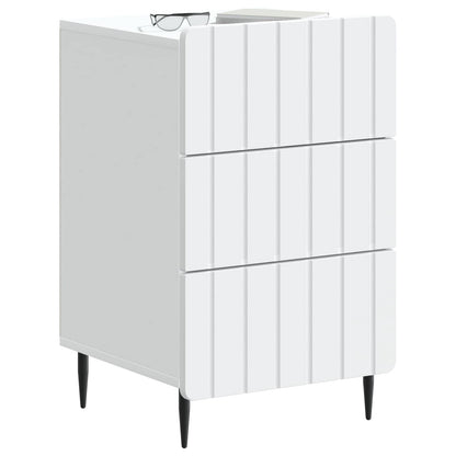 vidaXL Bedside Cabinet White 43x 41 x 68 cm Engineered Wood