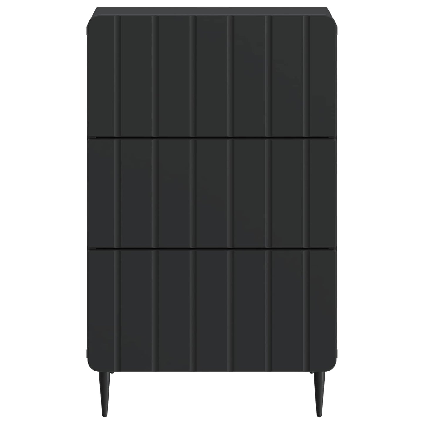 vidaXL Bedside Cabinet Black 43x 41 x 68 cm Engineered Wood