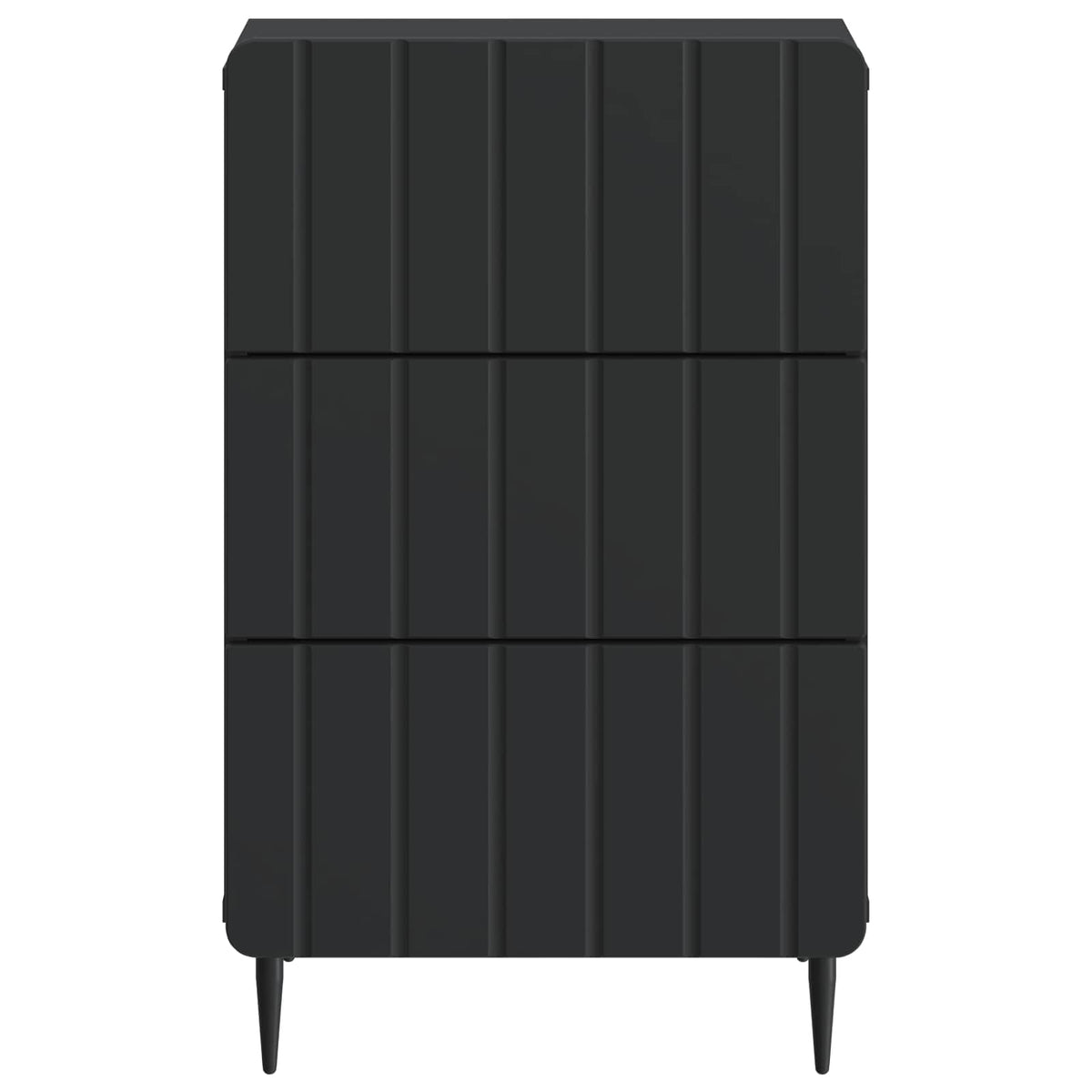 vidaXL Bedside Cabinet Black 43x 41 x 68 cm Engineered Wood