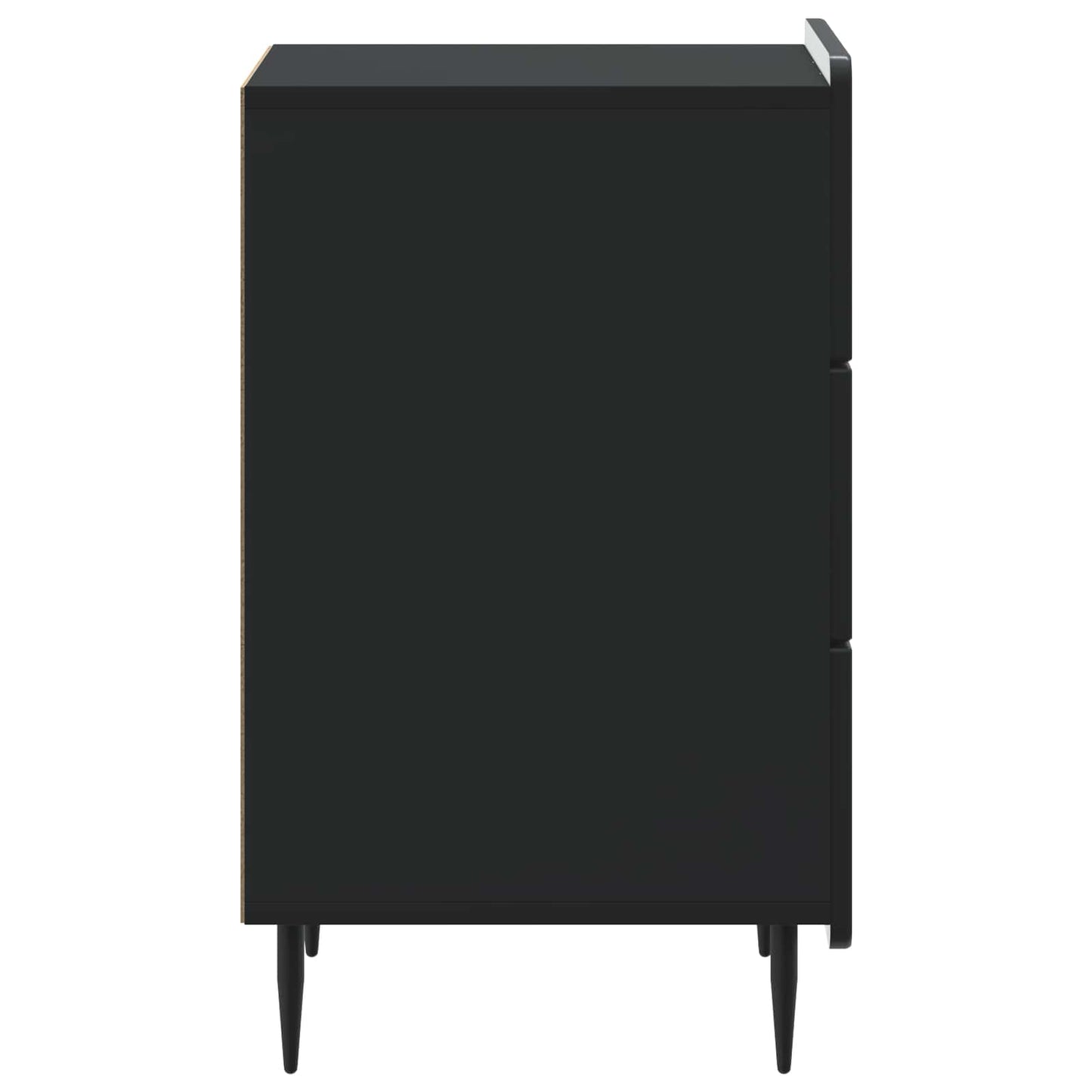 vidaXL Bedside Cabinet Black 43x 41 x 68 cm Engineered Wood