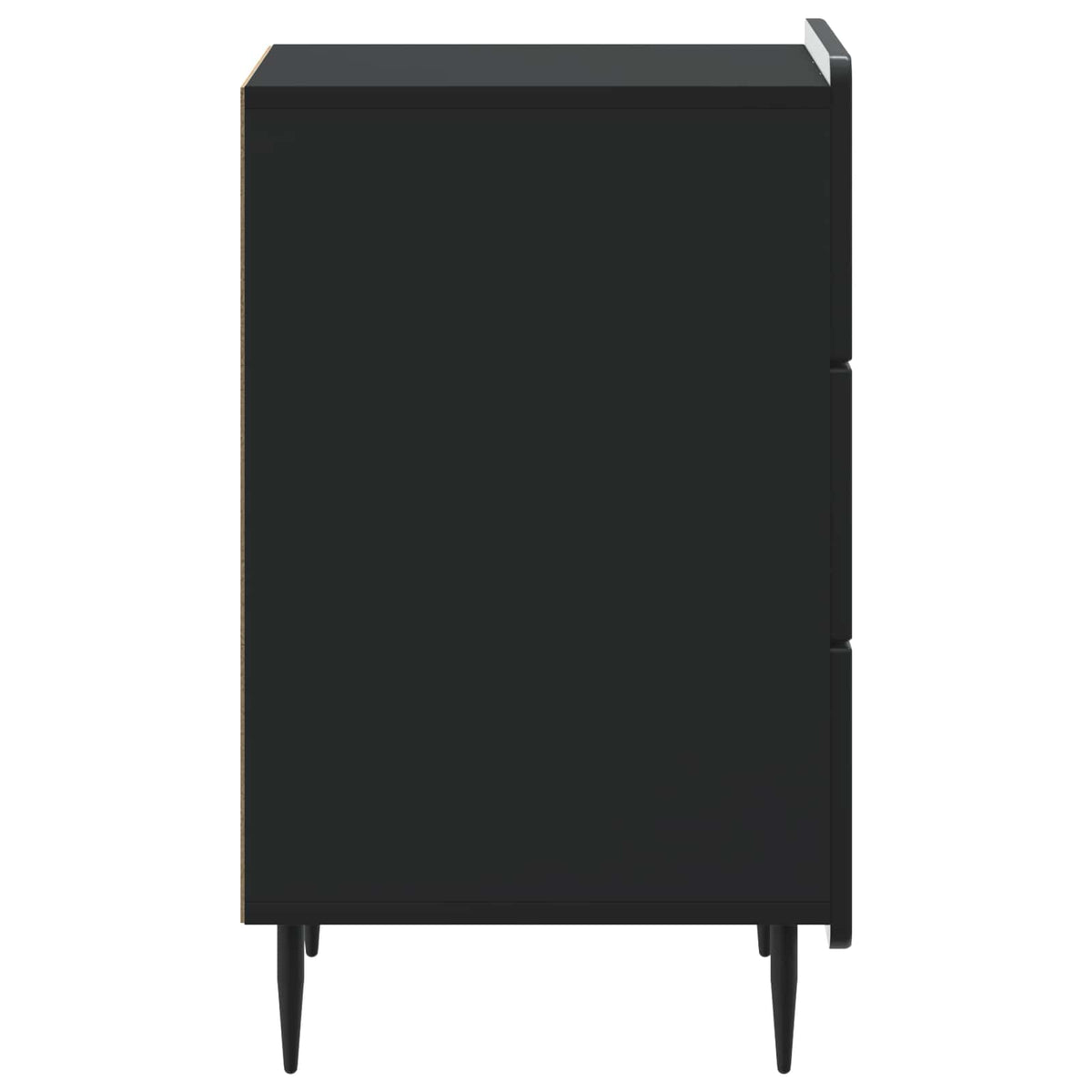 vidaXL Bedside Cabinet Black 43x 41 x 68 cm Engineered Wood