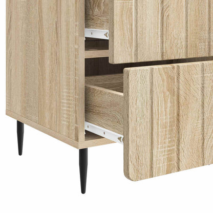 vidaXL Bedside Cabinet Sonoma Oak 43x 41 x 68 cm Engineered Wood