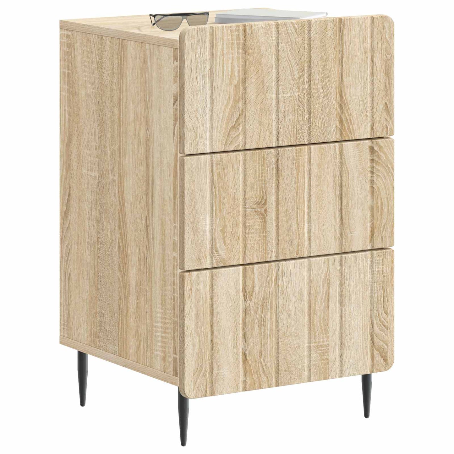 vidaXL Bedside Cabinet Sonoma Oak 43x 41 x 68 cm Engineered Wood