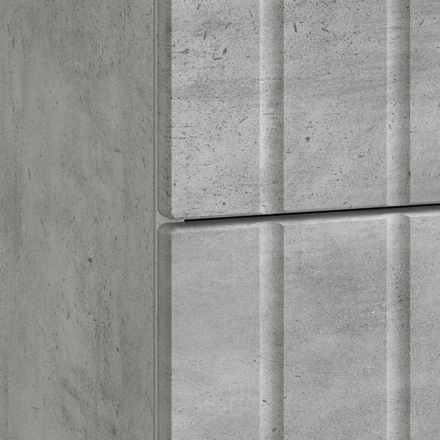 vidaXL Bedside Cabinet Concrete Grey 43x 41 x 68 cm Engineered Wood