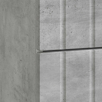 vidaXL Bedside Cabinet Concrete Grey 43x 41 x 68 cm Engineered Wood