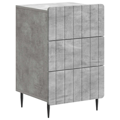 vidaXL Bedside Cabinet Concrete Grey 43x 41 x 68 cm Engineered Wood