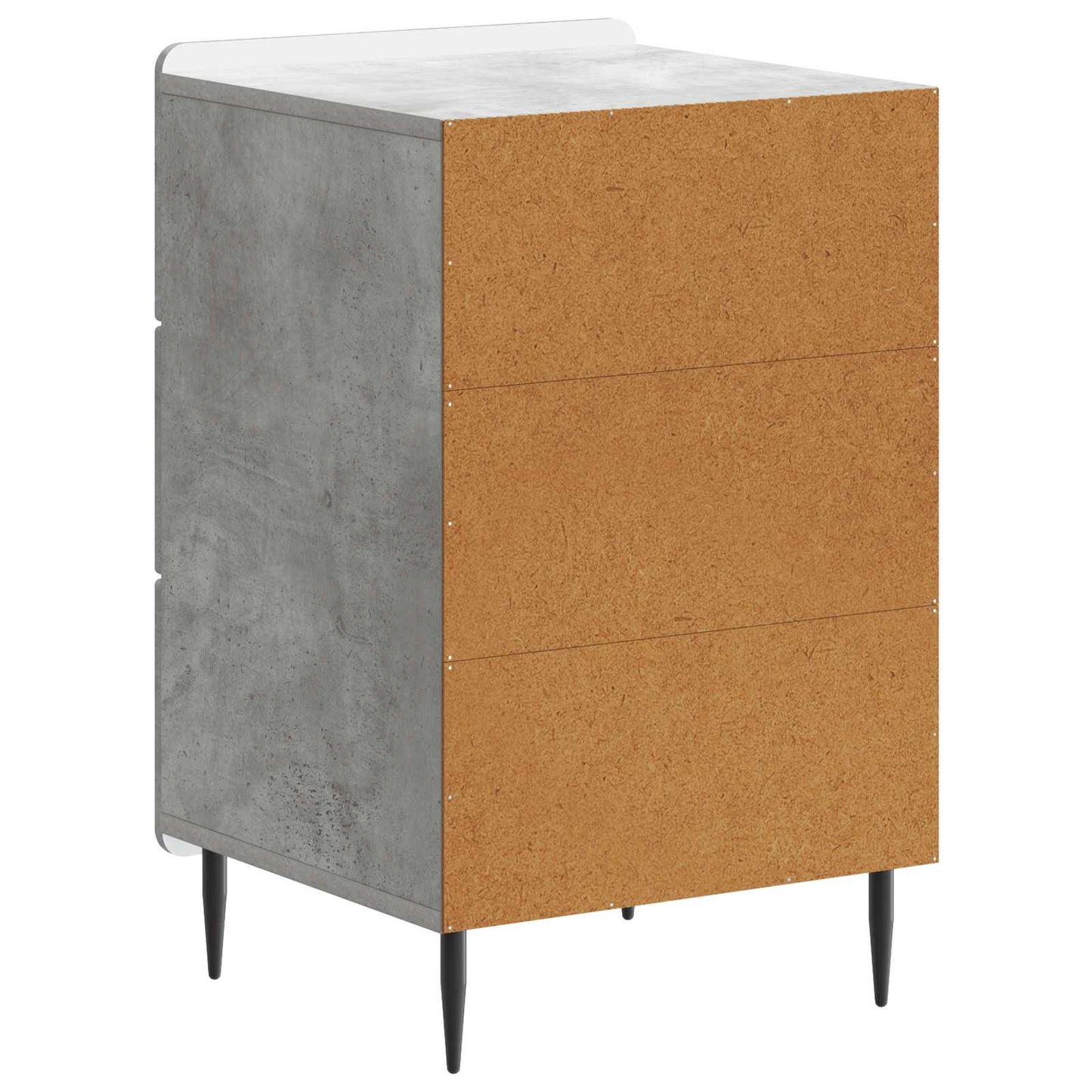 vidaXL Bedside Cabinet Concrete Grey 43x 41 x 68 cm Engineered Wood