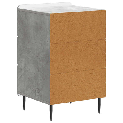 vidaXL Bedside Cabinet Concrete Grey 43x 41 x 68 cm Engineered Wood