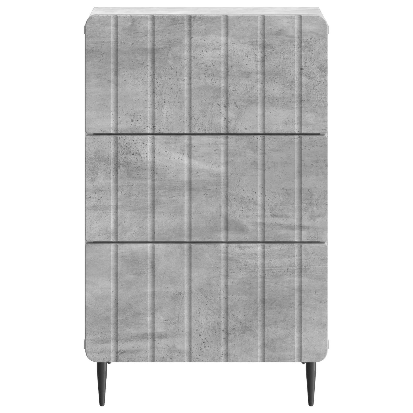 vidaXL Bedside Cabinet Concrete Grey 43x 41 x 68 cm Engineered Wood