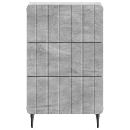 vidaXL Bedside Cabinet Concrete Grey 43x 41 x 68 cm Engineered Wood