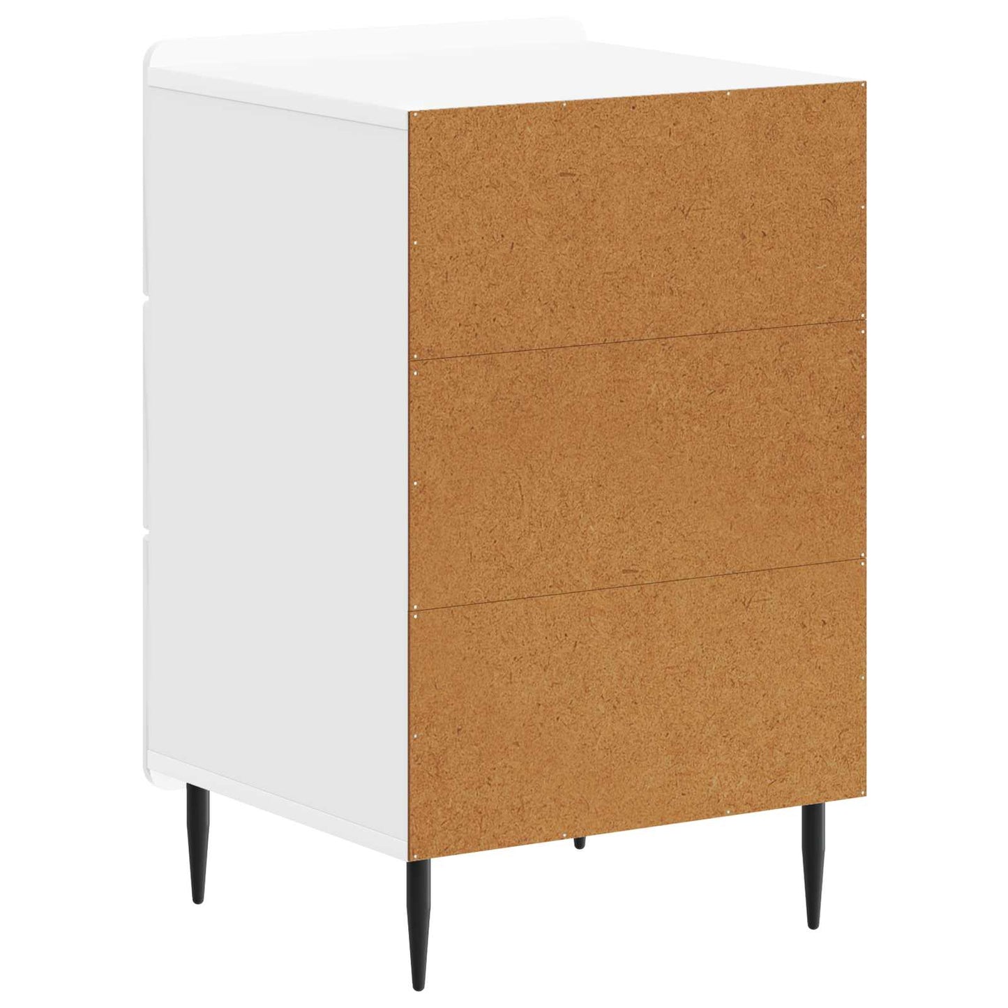 vidaXL Bedside Cabinet High Gloss White 43x 41 x 68 cm Engineered Wood