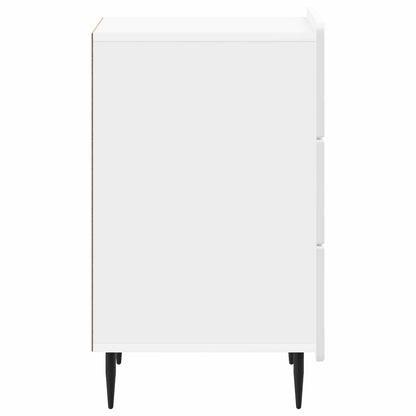 vidaXL Bedside Cabinet High Gloss White 43x 41 x 68 cm Engineered Wood