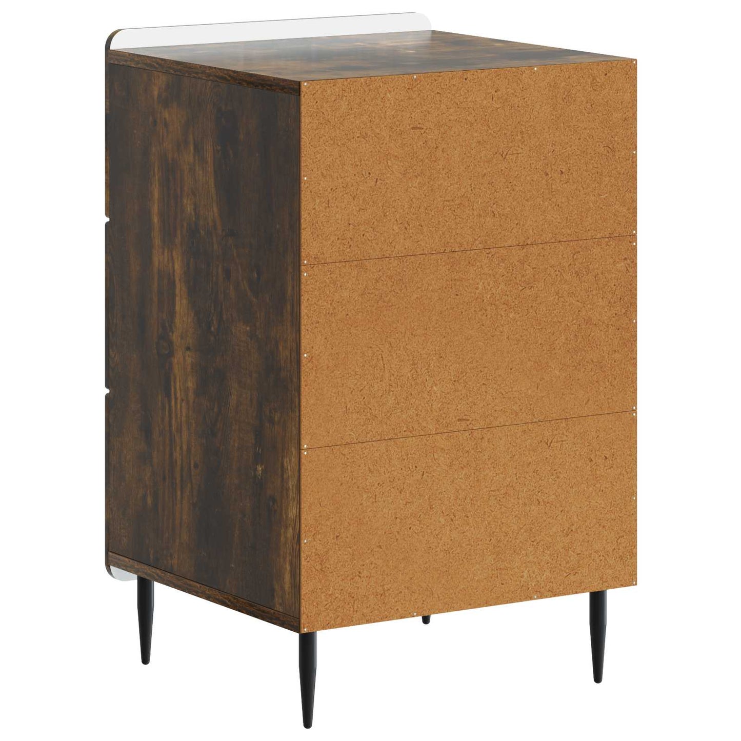 vidaXL Bedside Cabinet Smoked Oak 43x 41 x 68 cm Engineered Wood