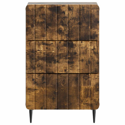vidaXL Bedside Cabinet Smoked Oak 43x 41 x 68 cm Engineered Wood