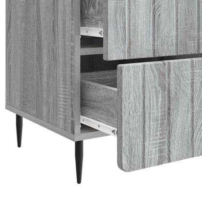vidaXL Bedside Cabinet Grey Sonoma 43x 41 x 68 cm Engineered Wood