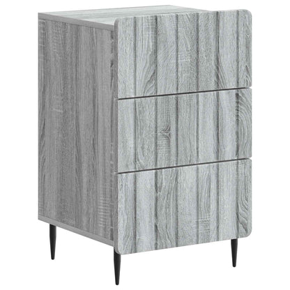 vidaXL Bedside Cabinet Grey Sonoma 43x 41 x 68 cm Engineered Wood