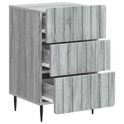 vidaXL Bedside Cabinet Grey Sonoma 43x 41 x 68 cm Engineered Wood