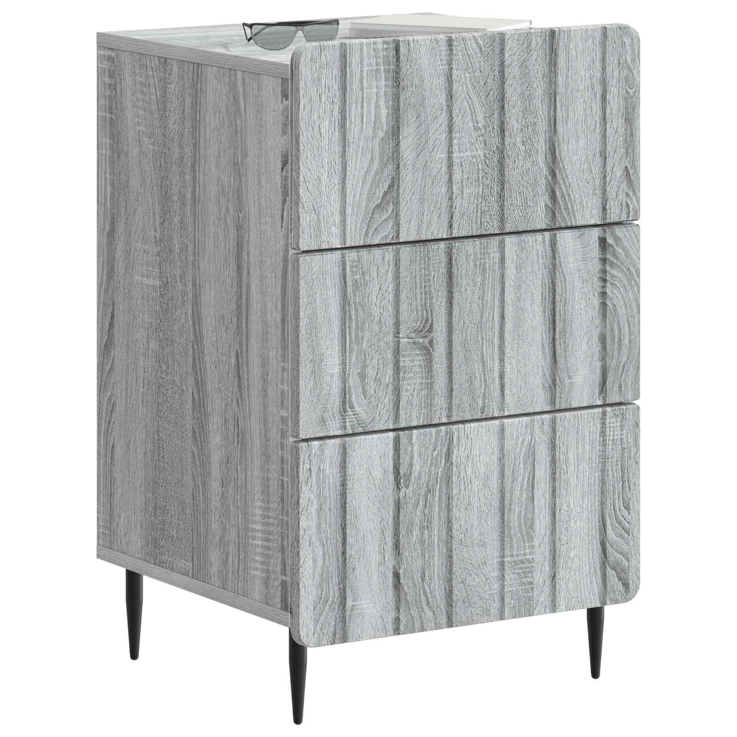 vidaXL Bedside Cabinet Grey Sonoma 43x 41 x 68 cm Engineered Wood