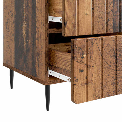 vidaXL Bedside Cabinet Old Wood 43x 41 x 68 cm Engineered Wood