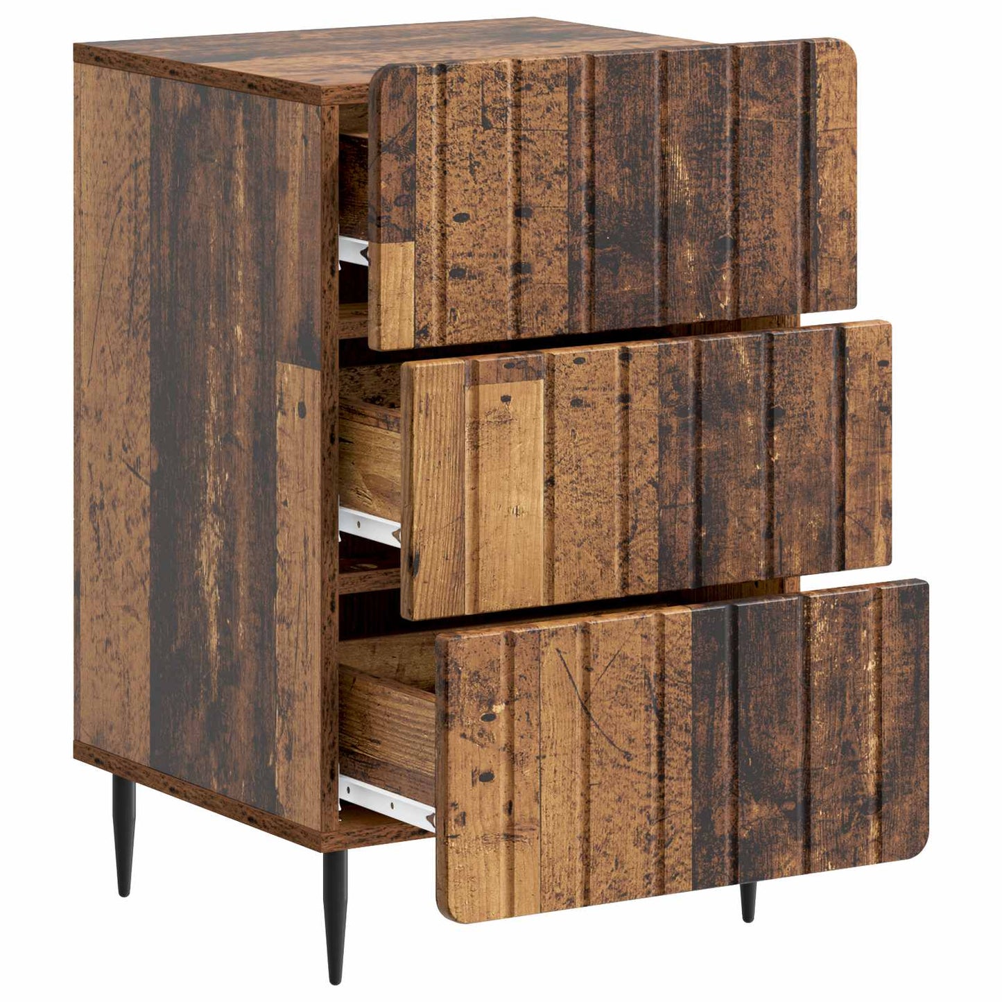 vidaXL Bedside Cabinet Old Wood 43x 41 x 68 cm Engineered Wood