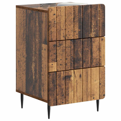 vidaXL Bedside Cabinet Old Wood 43x 41 x 68 cm Engineered Wood