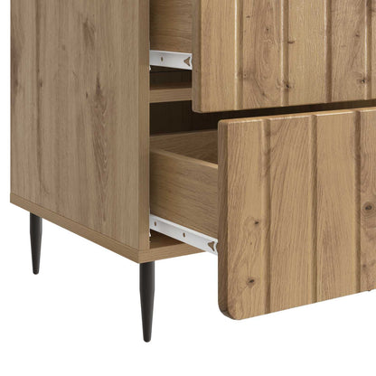 vidaXL Bedside Cabinet Artisan Oak 43x 41 x 68 cm Engineered Wood