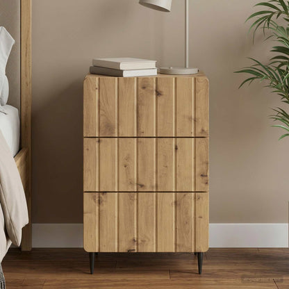 vidaXL Bedside Cabinet Artisan Oak 43x 41 x 68 cm Engineered Wood
